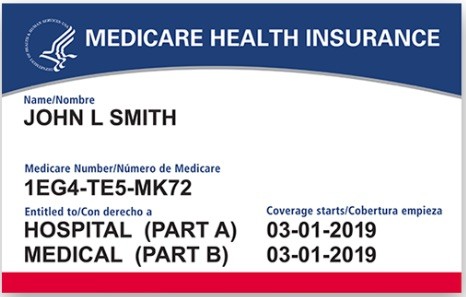 graphic of a medicare card