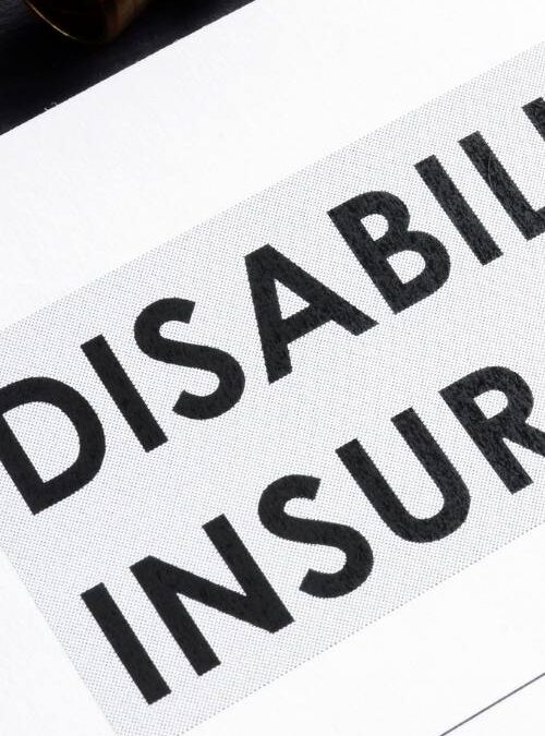 picture of form labeled disability insurance