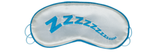 Picture of a sleep mask with zzz's